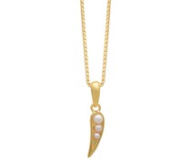 Halskette 22K Plated Mini Kindred Pearl Necklace -Gold