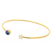 Armband 14 KT Sapphire with Diamond Open Bangle