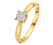 Ring De la Paix Hanaé 14 karat ring  diamond 0.08 ct