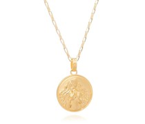 Halskette Statement Virgo Zodiac Art Coin Long Necklace