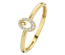 Ring Monte Napoleone Leontina 9 karat ring with zirconi