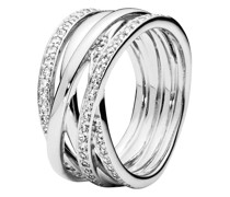 Ring Sparkling & Polished Lines Ring