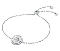 Armband Sterling Silver Tapered Baguette and Pavé Slider B