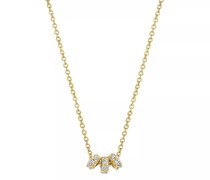 Halskette Necklace 3136YZI - gold (14k) with Zirconia