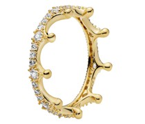 Ring Klar Funkelnde Krone Ring