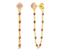 Ohrringe Earrings Flying Gems, Rosenquarz