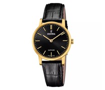 Uhr Swiss Made Leather Watch