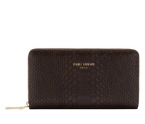 Portemonnaie Honoré Léa Brown Calfskin Leather Zipper Wallet Wi
