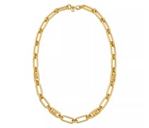 Halskette 14K Gold-Plated Empire Link Chain Necklace