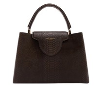 Satchel Bag Femme Forte Zarah Brown Calfskin Leather Handbag W