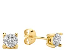 Ohrringe De la Paix Hanaé 14 karat stud ear studs  diamond