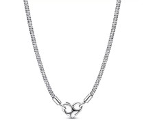 Halskette Studded chain sterling silver necklace with heart