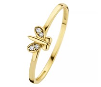 Ring Della Spiga Farfalla 9 karat ring with zirconia