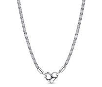 Halskette Studded chain sterling silver necklace with heart