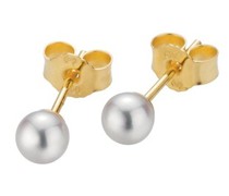 Ohrringe Stud Earrings Cultured Akoya Pearl 4,5