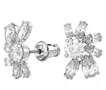 Ohrringe Gema Mixed cuts Flower Rhodium plated