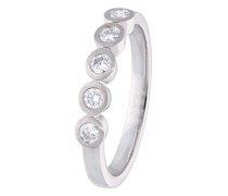Ring Ring with 5 diamonds zus. approx. 0,30ct
