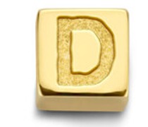 Anhänger D Gold Le Carré Felie 14 Karat Cube Charm