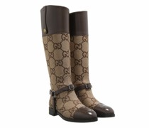 Boots & Stiefeletten GG Harness Knee High Boots Canvas