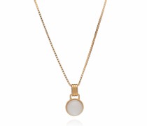 Halskette Round Mother of Pearl Cabachon Necklace
