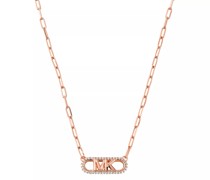 Halskette 14K Gold-Plated Sterling Silver Pavé Empire Link P