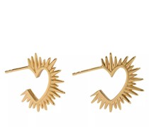 Ohrringe Electric Love Heart Hoop Earrings