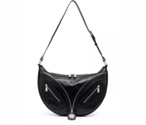 Umhängetaschen Small Repeat Shoulder Bag With Medusa Head In Blac