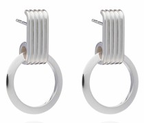 Ohrringe Eternity Circle Silver Hoop Earrings