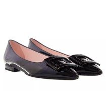 Loafers & Ballerinas Enamel Plain Leather Logo Ballet Shoes