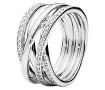 Ring Sparkling & Polished Lines Ring