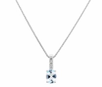 Halskette pendant/chain 375 WG 3 diamonds tot.approx. 0,06 c