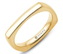Ring Bauhaus Ceramic Plain Square Ring