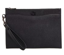 Kleine Handtaschen Pouch Wristlet In Crossgrain Leather