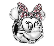 Charms Disney Minnie Maus mit rosafarbener Pavé-Schleife