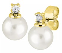 Ohrringe Stud Earrings 585 2 Diamonds total approx. 0,05 ct