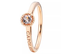 Ring Amore Mio 18k rose gold, 1 morganit facetted Ø 4mm