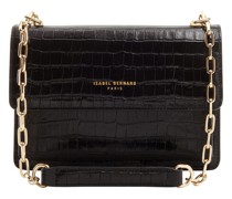 Crossbody Bags Femme Forte Valerie Croco Black Calfskin Leather S
