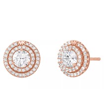 Ohrringe 14K Gold-Plated Pavé Halo Stud Earrings