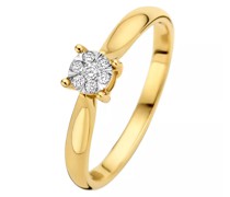 Ring De la Paix Hanaé 14 karat ring  diamond 0.08 ct