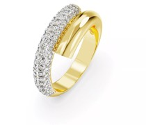 Ring Dextera cocktail ring, Gold-tone plated