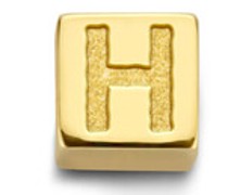 Anhänger H Gold Le Carré Felie 14 Karat Cube Charm