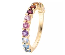 Ring Ring with 12 multicolor gemstones zus. approx. 1,6