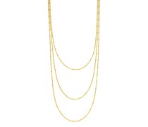 Halskette Necklace Waterfall, Silver gold plate