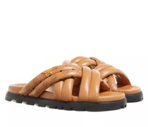 Slipper & Pantoletten Unisex Mcm Col Lthr Flat Sandals