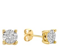 Ohrringe De la Paix Hanaé 14 karat stud ear studs  diamond