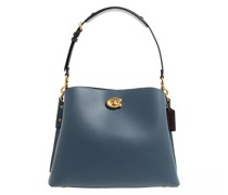 Hobo Bag Colorblock Leather Willow Shoulder Bag