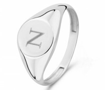 Ring Saint Germain Lauren 14 Karat Signet Ring Letter N