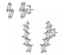 Ohrringe Set of 2 ear studs zirconia white