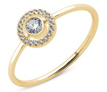 Ring Round Halo Diamond Ring