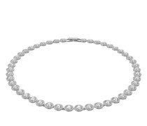 Halskette Angelic Round cut Rhodium plated